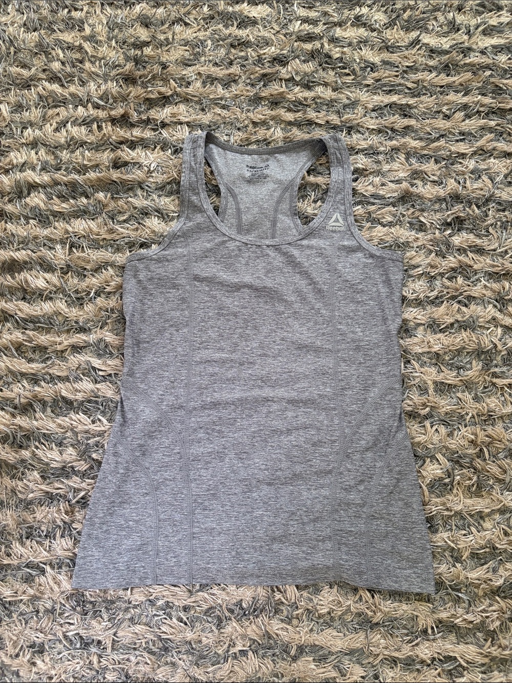 Reebok Women’s Gray Racerback Tank Top Size XS